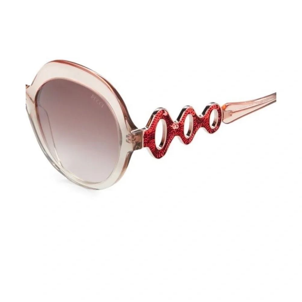 Pucci Emilio Pucci 55 mm Women’s Round Orange Sunglasses NWT
